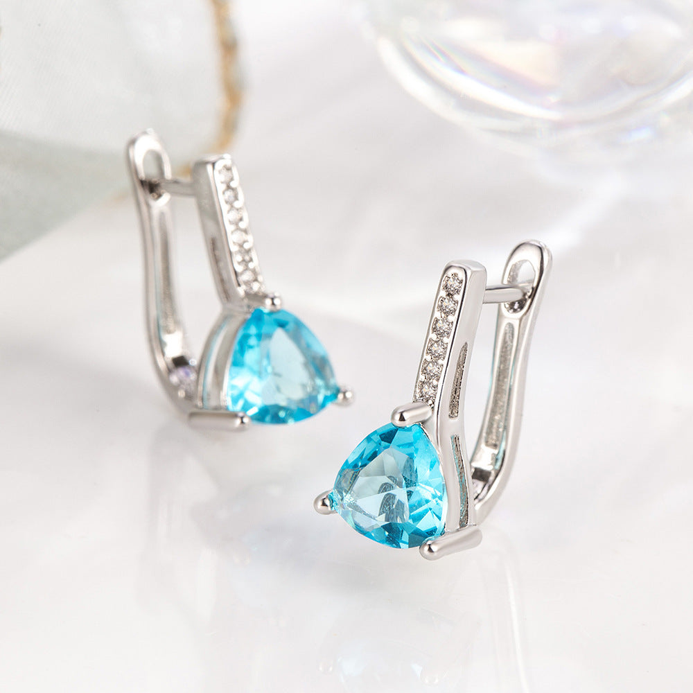 Blue Zircon Glam - Boucles