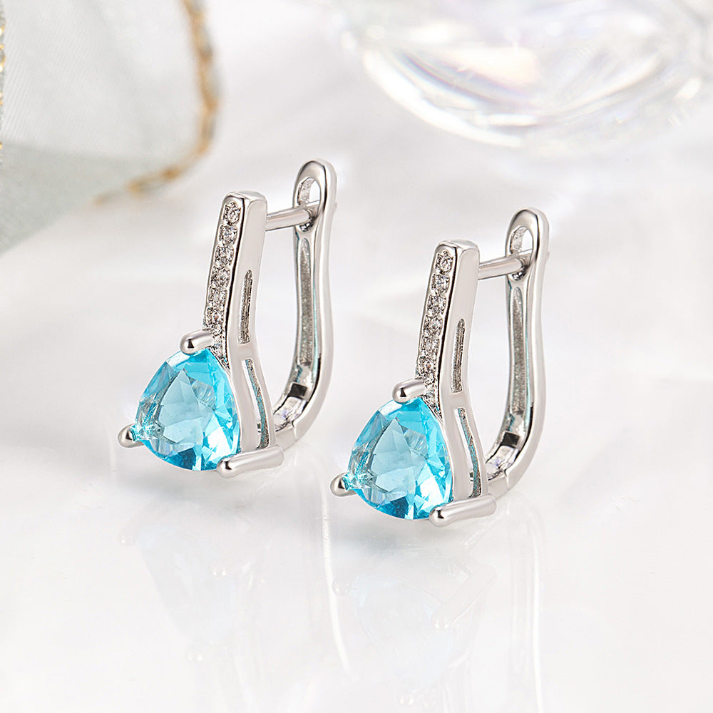 Blue Zircon Glam - Boucles